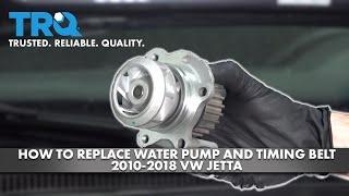 How to Replace Water Pump and Timing Belt 2011-2018 Volkswagen Jetta