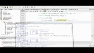 Lesson 18:  Search data using Java, Netbeans, MySQL