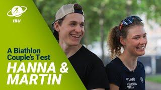 A biathlon couple test with Hanna Oeberg and Martin Ponsiluoma