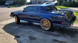 First Wash! Cutlass Supreme fresh out the paintshop on Gold Rucci 24s