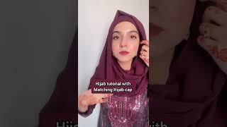 Modern hijab tutorial with Matching Hijab cap #hijab #hijabtutorial #2024 #viral #shorts