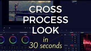 Cross Process Look (in 30 seconds) - DaVinci Resolve 14 Tutorial