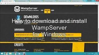 How to download and install WampServer for Windows