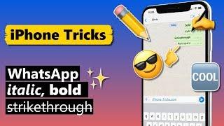 WhatsApp Italic, Bold & More Text Formatting Options