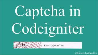 Create Helper for Captcha in CodeIgniter | Code Optimization  | Part -3