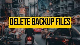 Auto Delete Old Backup File to Save Space in Filmora 13