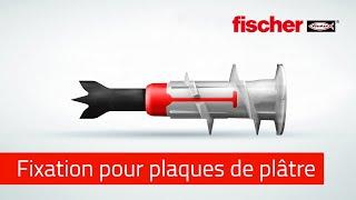 Cheville autoforeuse DUOBLADE : FIXER dans TOUS les types de PLAQUES DE PLÂTRE - FISCHER