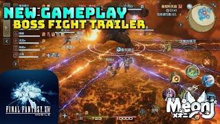 FFXIV Mobile : New Titan Boss Fight Gameplay Trailer! - First Look :)