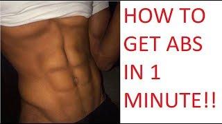 How To Get A Six Pack In 1 Minute For Men -  How to Get A Six Pack Tutorial