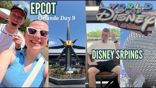 EPCOT & DISNEY SPRINGS! Cosmic Rewind GOTG! World of Disney shopping Haul! Walt Disney World Day 9