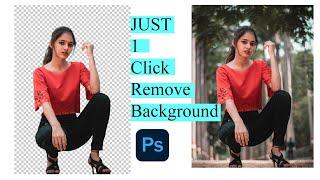 Remove Background Just 1 Click  Action in Photoshop