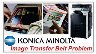 How To Remove/Clean image transfer Belt ( IBT BELT ) KONICA MINOLTA bizhub c220/c280/c360