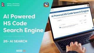 26 - AI Powered HS Code Search Engine in NNSW