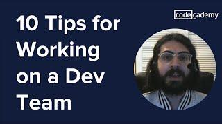 10 tips for working on a dev team