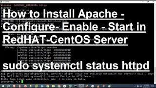 How to Install Apache Server, Configuration, Enable and Start Services  #querypanel #apache #linux