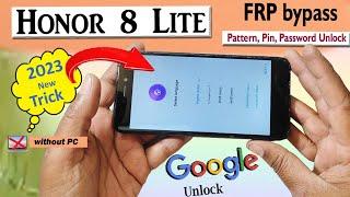 Honor 8Lite FRP bypass without PC  2023 new trick|| Honor 8 lite google account unlock #honor8lite