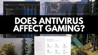How does antivirus affect gaming performance?
