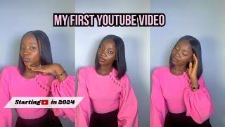 MY FIRST YOUTUBE VIDEO | GET TO KNOW ME | Starting Youtube in 2024 | Youtube Intro| #newyoutuber