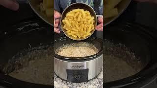 Crock Pot Garlic Parmesan Chicken Pasta 