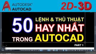 LỆNH HAY TRONG AutoCAD | THỦ THUẬT AutoCAD - Phần 1 | HocDoHoaOnline