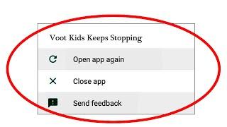 Voot Kids App Keeps Stopping Error In Android & Ios - App Not Working Problem Solved