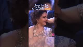 Salman Khan Sing Song For Madhuri Dikshit  ||  #salmankhan #madhuridikshit #kisikabhaikisikijaan