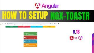 NGX Toastr Alert in Angular 17 / 18 | Angular - Notification Message | ngx-toaster | in Hindi