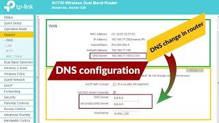 how to change dns server in router | dns change in router | dns configuration | how to change dns