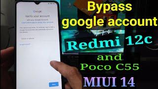 Redmi 12c google account bypass || FRP Bypass Redmi 12c MIUI 14