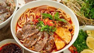 [ENG SUB] Cách nấu BÚN BÒ HUẾ ngon tuyệt đỉnh nhìn thôi đã thèm | Perfect VN Spicy Beef Noodle  