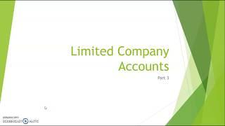 AQA Limited Company Accounts Part 2: Shares and Dividend Notes