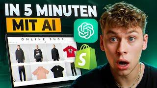 So startest du einen Dropshipping Shop in unter 5 Minuten! (Anleitung für Anfänger mit AI)