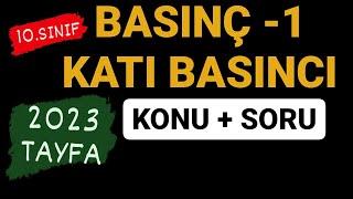 BASINÇ -1 | KATI BASINCI |  TYT FİZİK |