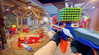 Nerf War | Amusement Park Battle 101(Nerf First Person Shooter)