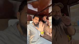 Enjoying rikshaw ride in Karachi 