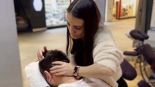 Strong Head & Upper Body MASSAGE | Chair Relax