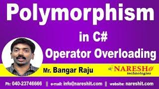 Polymorphism in C#  Operator Overloading | C#.NET Tutorial | Mr. Bangar Raju