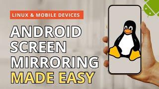 ANDROID screen mirroring on LINUX. Works with Google Pixel. EASY with SCRCPY