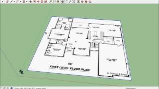 SketchUp House 01 - Import Floor Plan