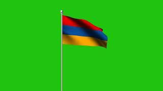 Armenia Flag Green Screen