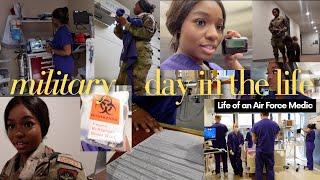 DAY IN THE LIFE: MILITARY EDITION ️ | Morning Routine, Air Force Medic, ICU Technician | Tierra Q.