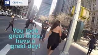 Catcalling Experiment :  'walk of shame on Wall Street