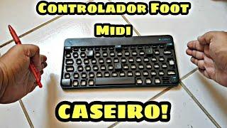 CONTROLADOR FOOT MIDI CASEIRO COM TECLADO SEM FIO