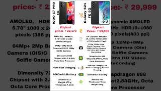 IQOO Z7 PRO 5G vs Samsung S21 FE 5G  #technology#smartphone #mobile#techchannel #viralshorts