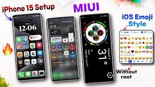 iPhone 15 SetupFor Miui - iOS Emoji Style, Lockscreen,System Ui and More | Don't‍️Miss This Setup