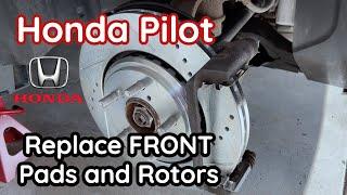 How to Change Honda Pilot Brakes - Pads and Rotors - 2016, 2017, 2018, 2019, 2020, 2021, 2022 | DIY