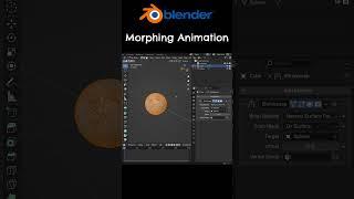 Blender Morphing Animation #blendertutorial #rigging #blender3d