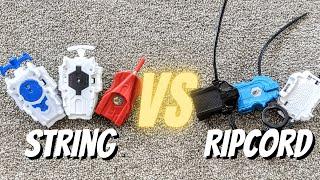 STRING Launcher VS RIPCORD Launcher | Beyblade Test and Comparison