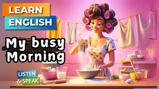 My Busy Morning  | Improve Your English | English Listening Skills - Speaking Skills.