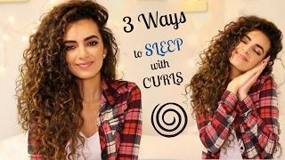 3 Ways to SLEEP With LONG CURLY HAIR!